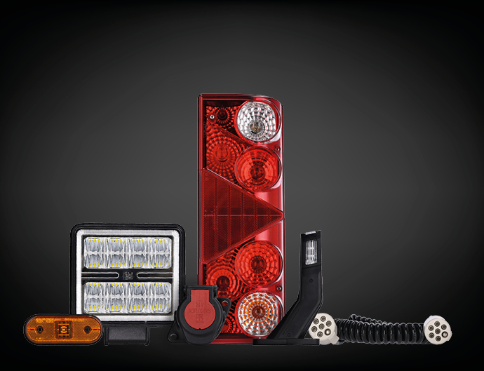 Selezione di componenti elettrici per rimorchi