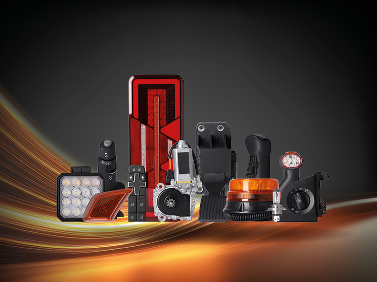 Diverses pièces électriques pour camions pour les cabines et l'éclairage